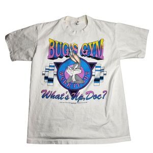 White Graphic Tee - Bugs Gym Design